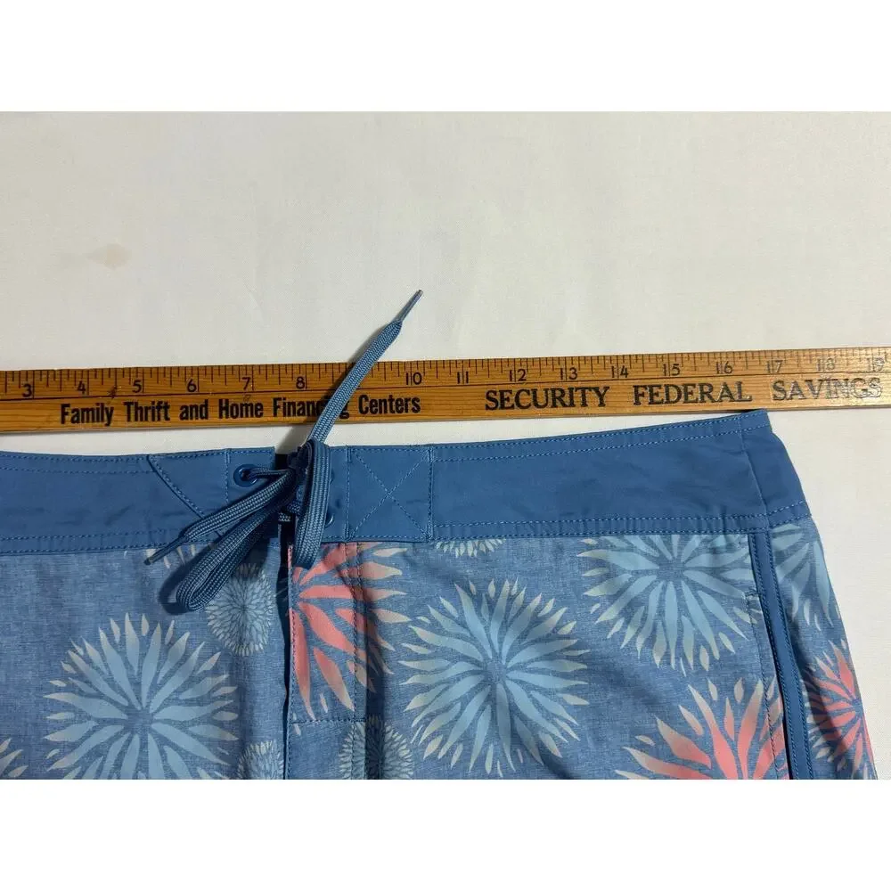 Travis Mathew Blue & Pink Board Shorts - Men's Size 34